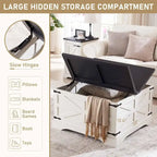 Table basse de ferme, table basse carrée en bois pour salon