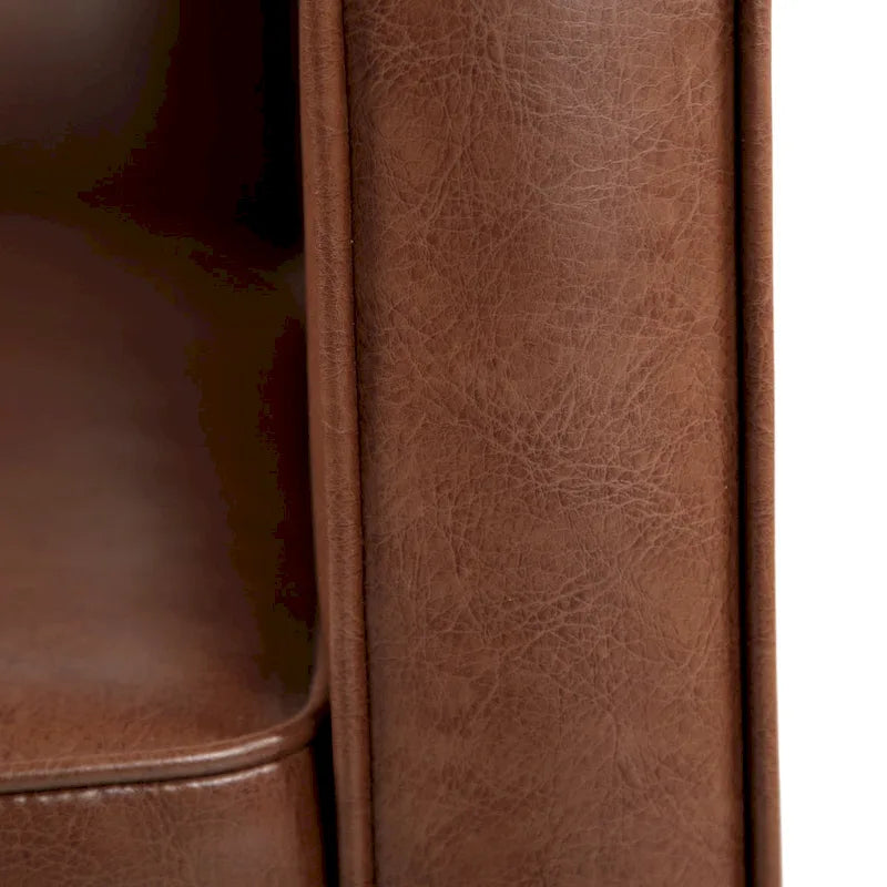 Fauteuil inclinable capitonné du milieu du siècle