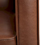 Fauteuil inclinable capitonné du milieu du siècle