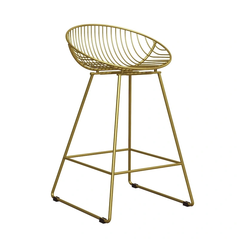 Tabouret de bar en métal, hauteur comptoir, 24 po