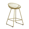 Tabouret de bar en métal, hauteur comptoir, 24 po