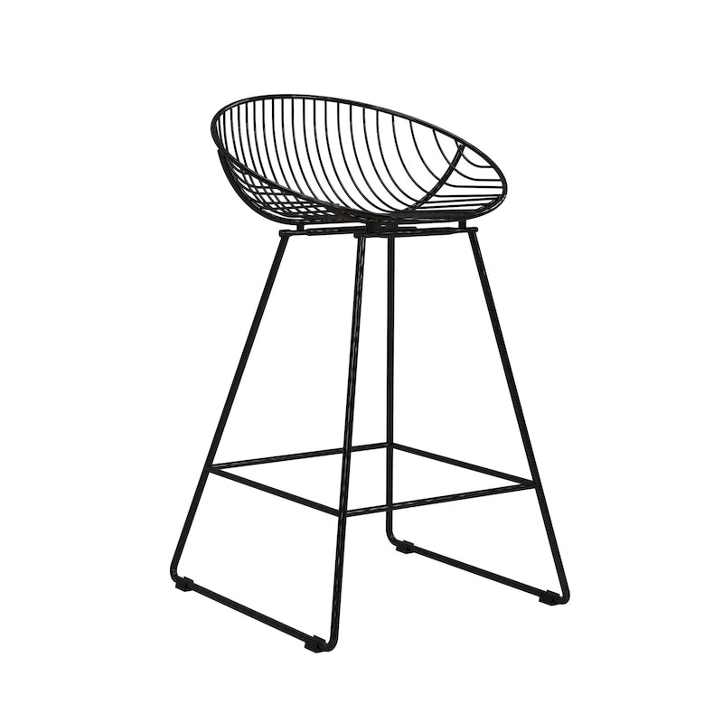 Tabouret de bar en métal, hauteur comptoir, 24 po