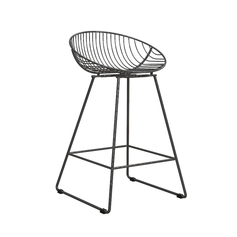 Tabouret de bar en métal, hauteur comptoir, 24 po