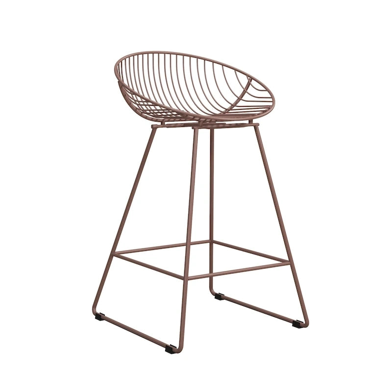 Tabouret de bar en métal, hauteur comptoir, 24 po