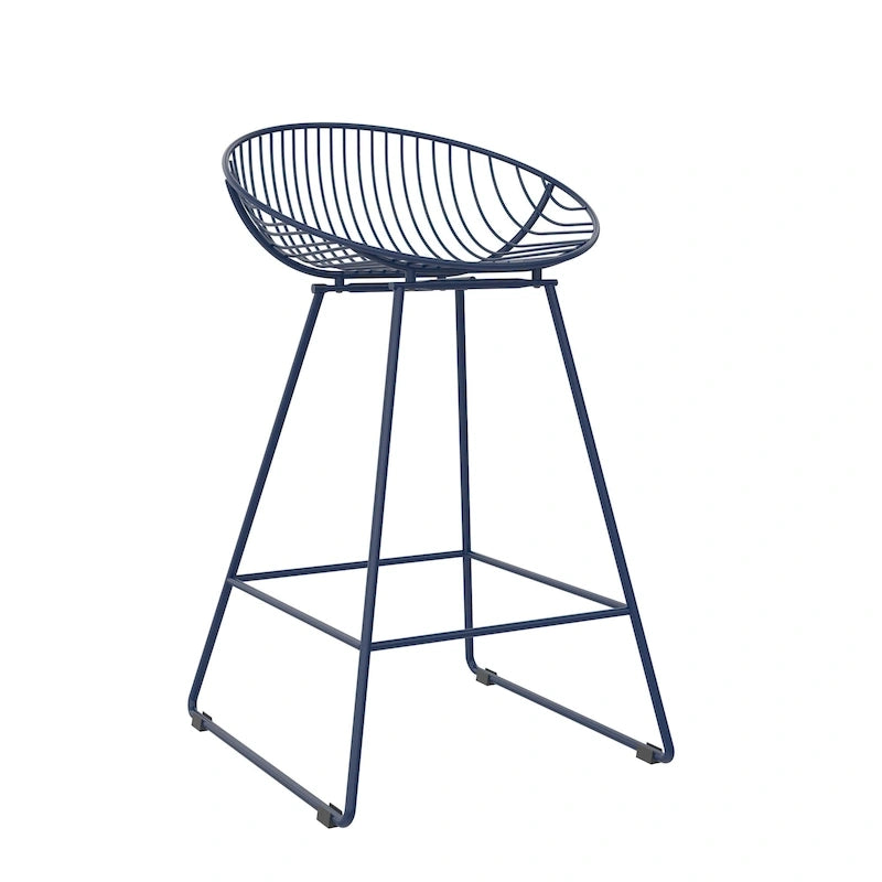 Tabouret de bar en métal, hauteur comptoir, 24 po