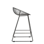 Tabouret de bar en métal, hauteur comptoir, 24 po
