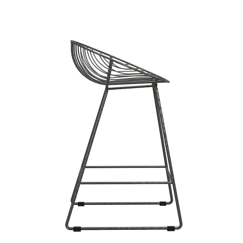Tabouret de bar en métal, hauteur comptoir, 24 po