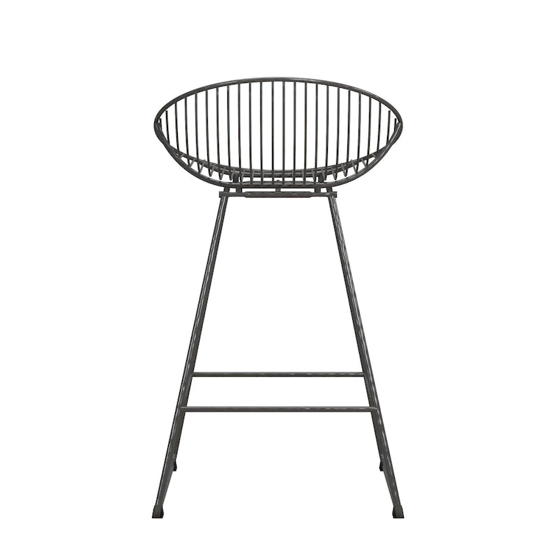 Tabouret de bar en métal, hauteur comptoir, 24 po