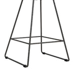 Tabouret de bar en métal, hauteur comptoir, 24 po