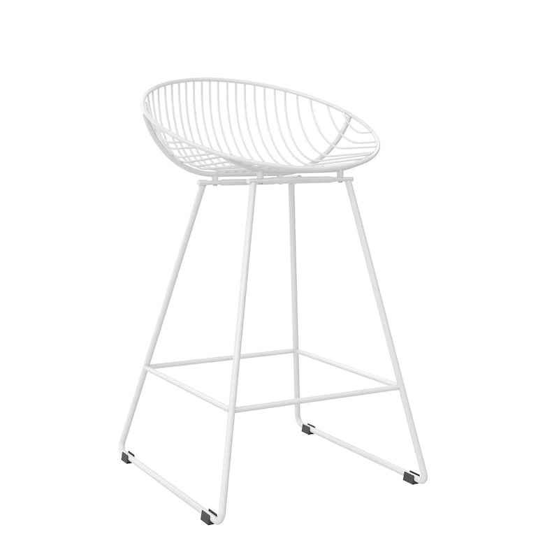 Tabouret de bar en métal, hauteur comptoir, 24 po
