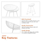 Tabouret de bar en métal, hauteur comptoir, 24 po