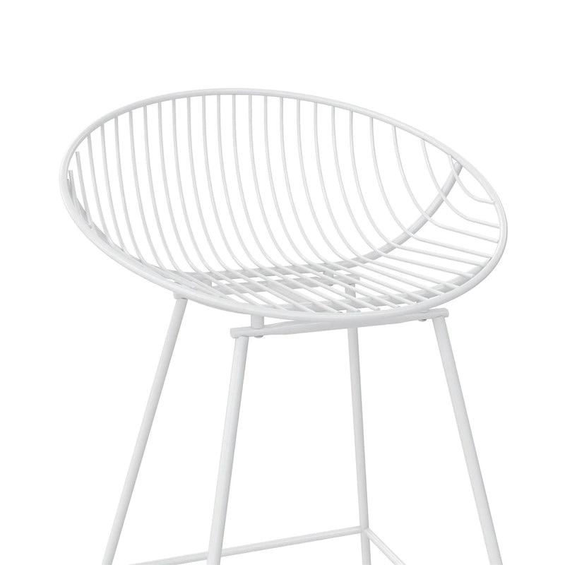 Tabouret de bar en métal, hauteur comptoir, 24 po