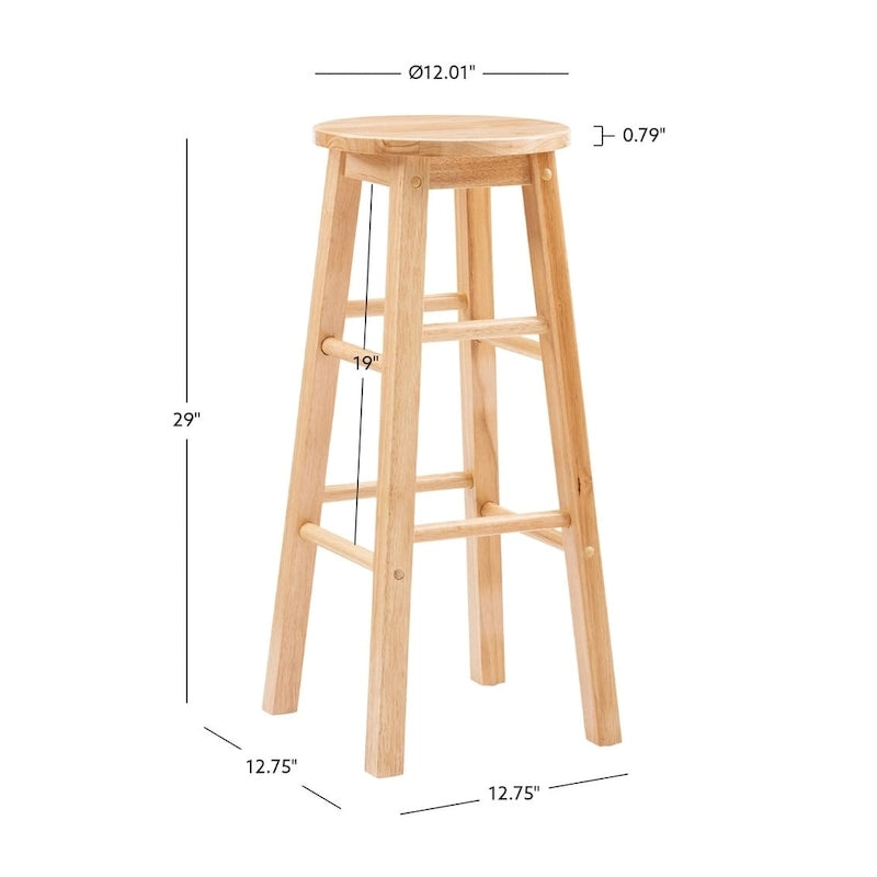 Tabouret de bar fixe sans dossier basique