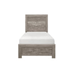 Ensemble de chambre à coucher 3 pièces Tabina gris, style moderne