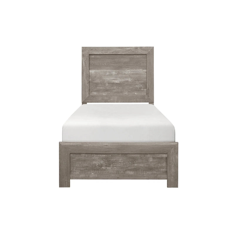 Ensemble de chambre à coucher 3 pièces Tabina gris, style moderne