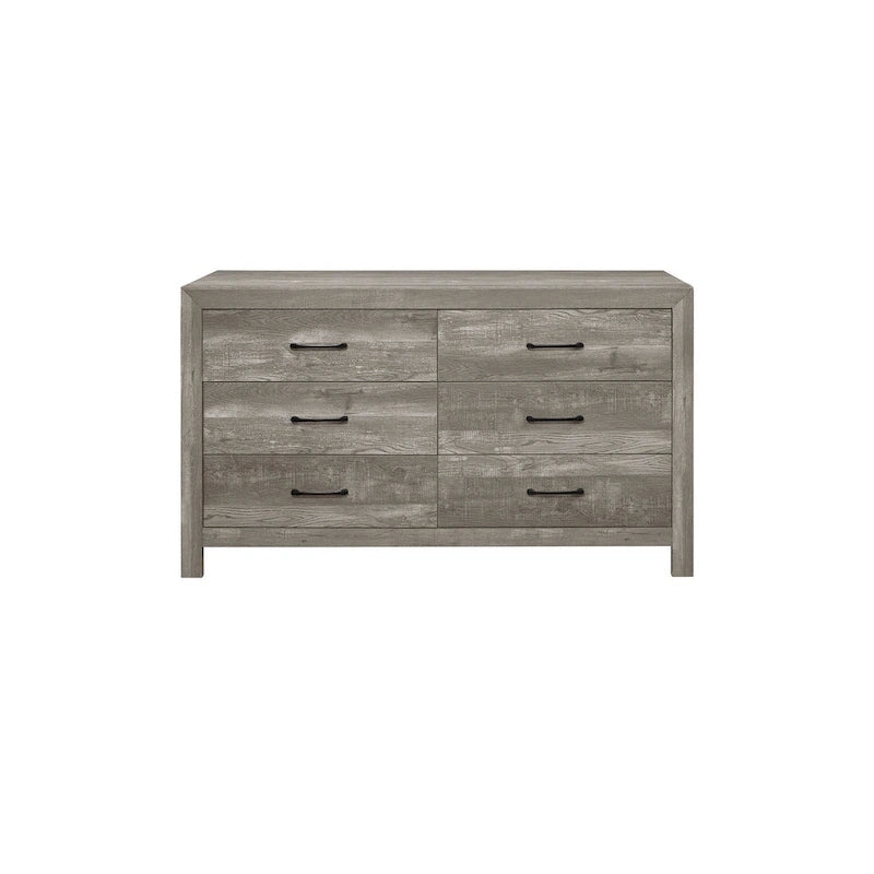 Ensemble de chambre à coucher 3 pièces Tabina gris, style moderne