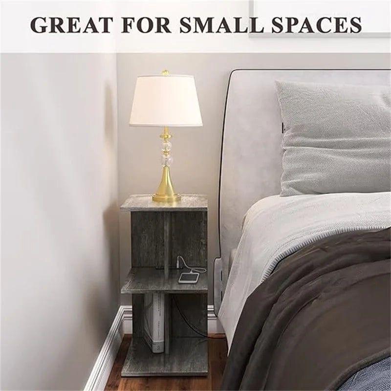 Table avec ports USB et prises électriques