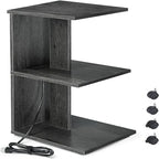 Table avec ports USB et prises électriques