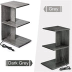 Table avec ports USB et prises électriques