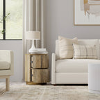 Carolina Living Kingston 2-Drawer 18 Round Nightstand