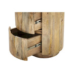 Table de chevet ronde 2 tiroirs de 45,7 cm