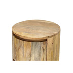 Table de chevet ronde 2 tiroirs de 45,7 cm