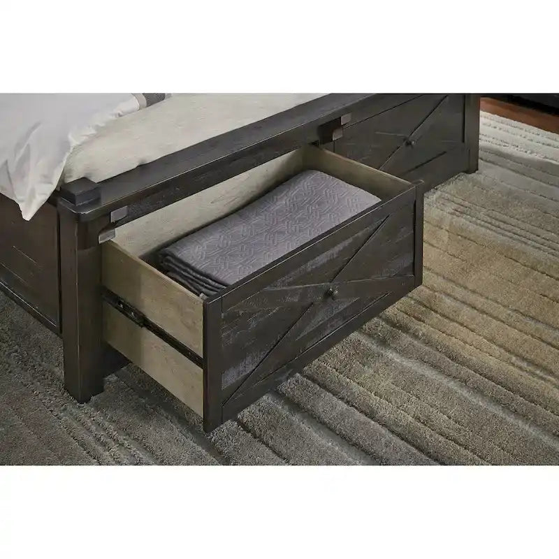 Collection chambre à coucher 5 pièces de rangement en bois massif Sharla de Simply Solid