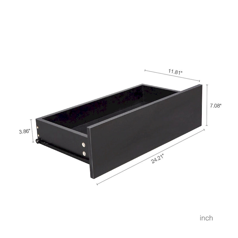 Commode à 4 tiroirs, Meuble de rangement autoportant pour Chambre, Salon, Placard, Bureau