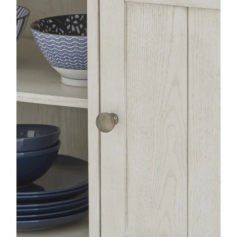 Desservant de salle à manger blanc antique – 56L x 18P x 36,13H