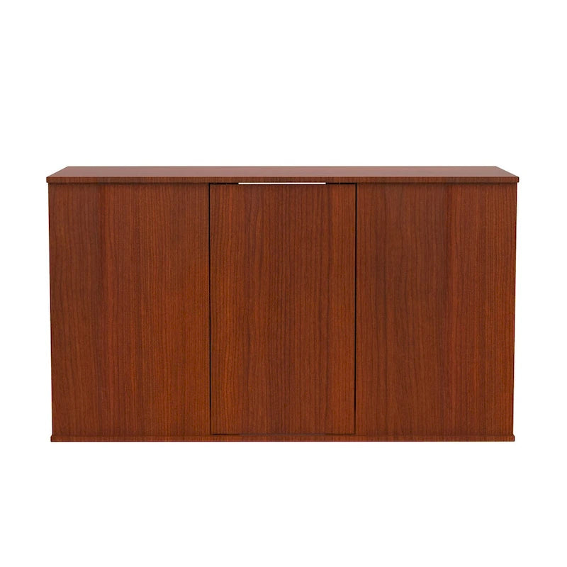 Meuble d'aquarium brun cerise 75/90 gallons avec rangement fermé
