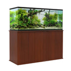 Meuble d'aquarium brun cerise 75/90 gallons avec rangement fermé